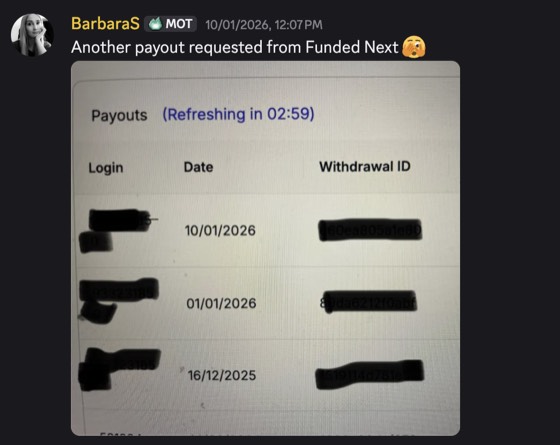 Payout screenshot