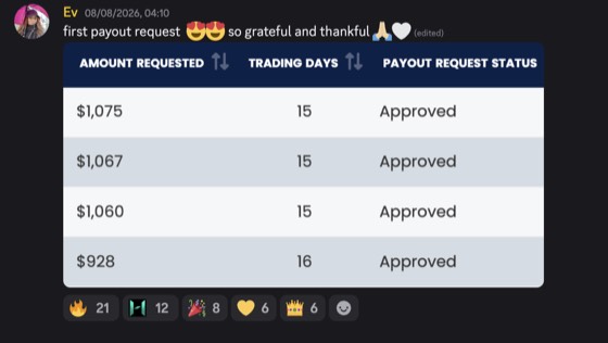Payout screenshot