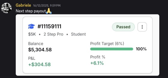 Payout screenshot